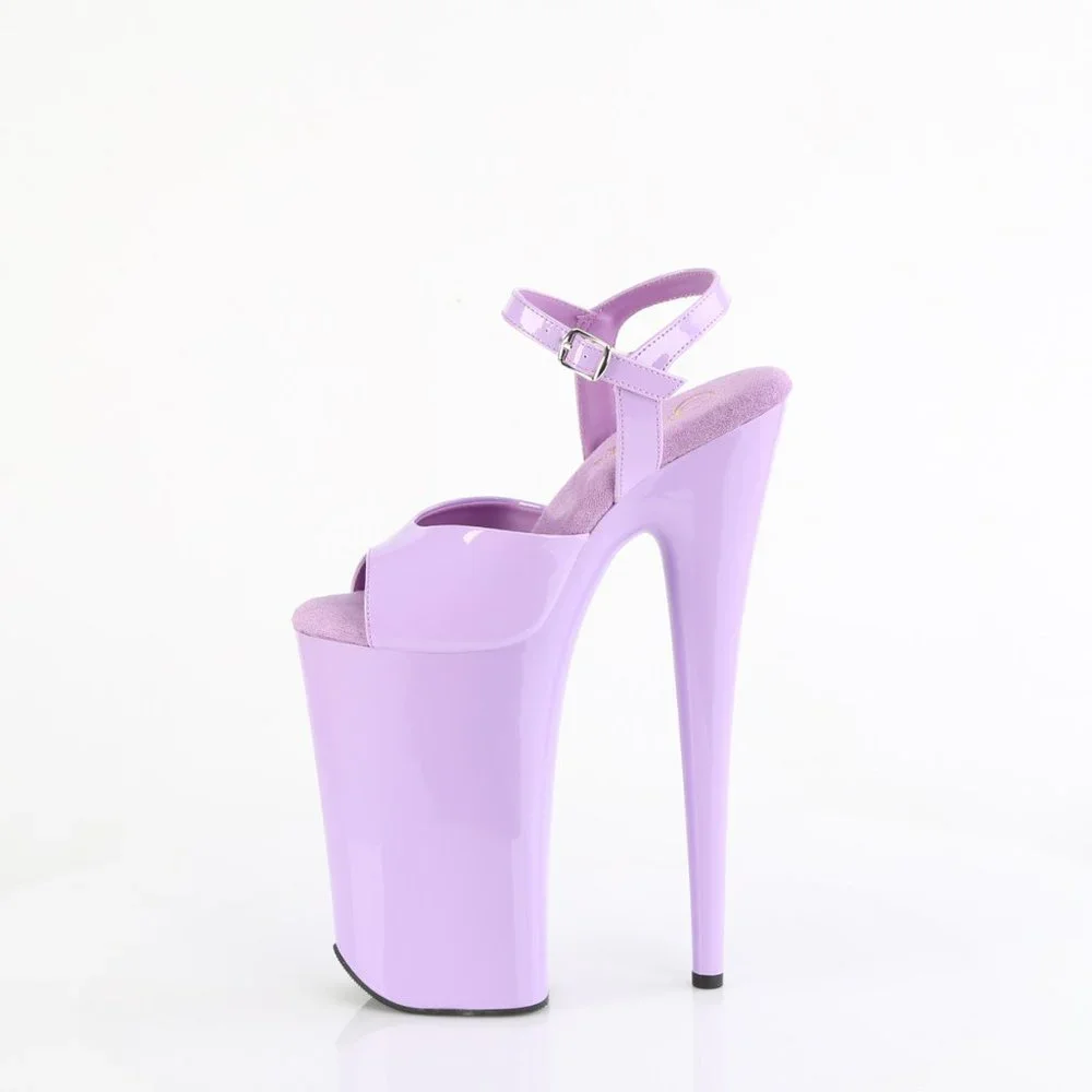 Pleaser Beyond 009 Lavender Platform High Heel Sandals - Picture 4 of 5